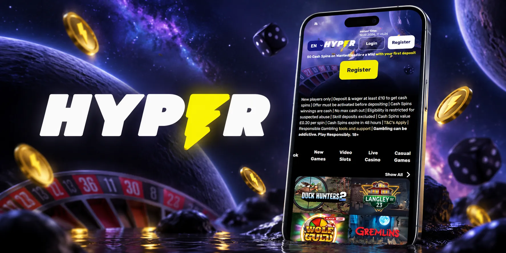 Hyper Casino App Screenshot